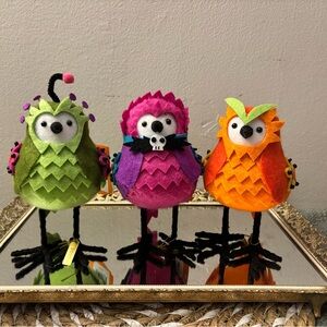 Target 2021 Halloween Fabric Birds - Trapper, Trumpet, Venus - all tags!
